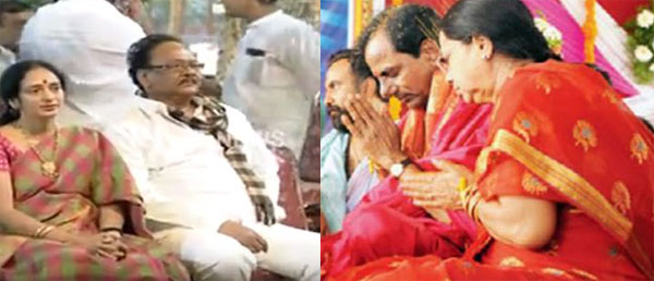 kcr,krishnam raju,krishnam raju praises kcr,ayutha chandi yagam,prabhu special artical,krishnam raju with kcr,kalvakuntla chandra sekhar rao,bobbili brahmanna,tandra paparayudu,bhakta kannappa  జోష్ స్పెషల్: కృష్ణంరాజు పాత్రల్లో కేసీఆర్!